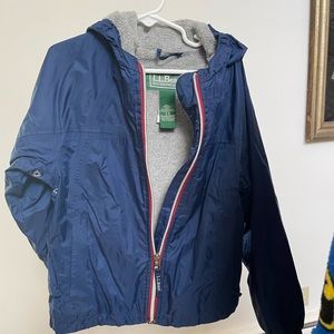 L.L. Bean Discovery Rain Jacket lined in Fleece size 5-6